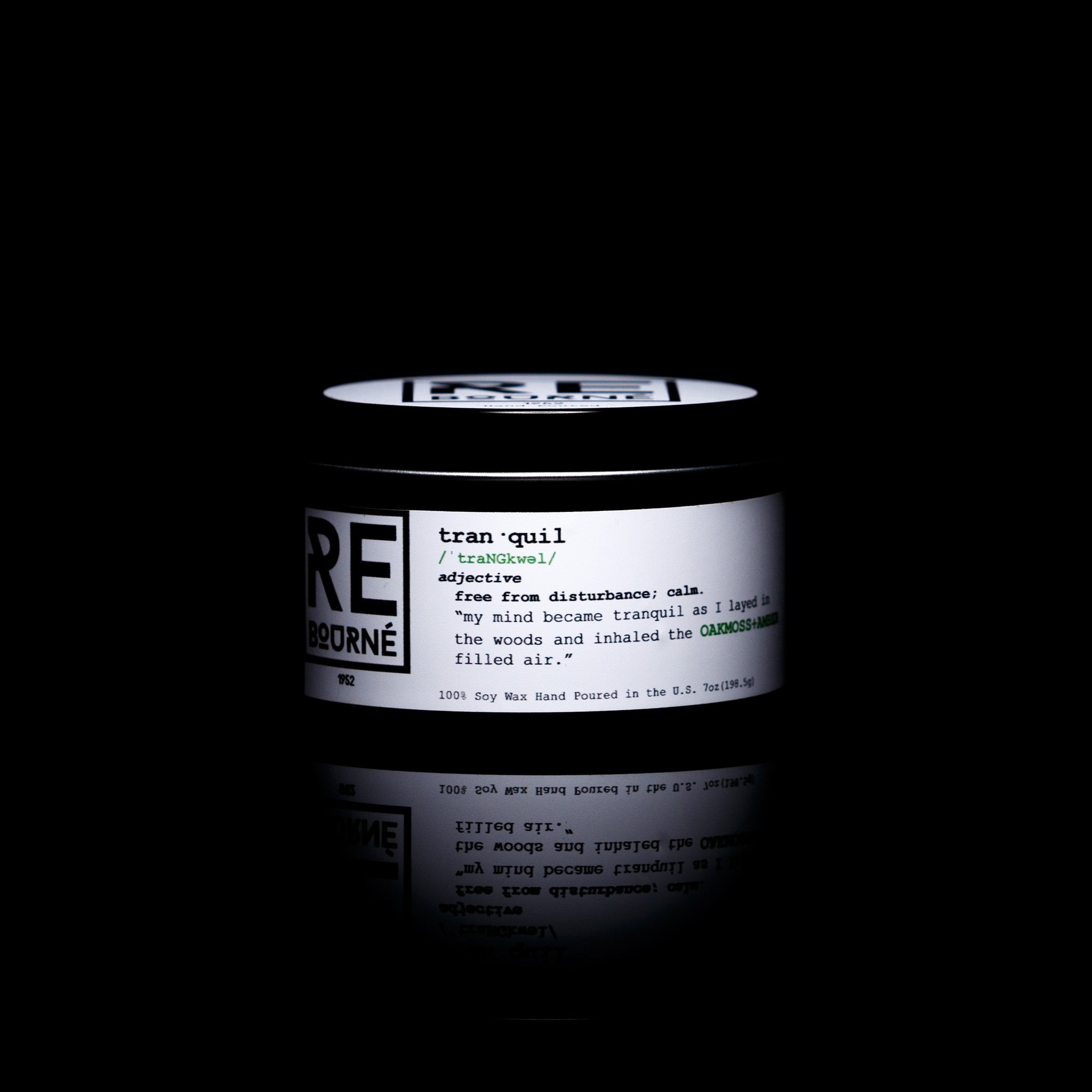 OAKMOSS + AMBER Scented Candle "Tranquil" - Rebourne Body + Home